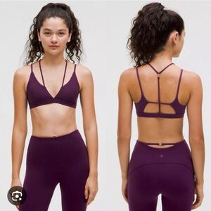 Lululemon Athletica Deep Purple Strappy Bra